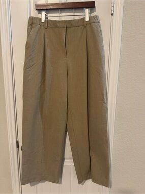 Tommy Hilfiger Wide-Leg Khaki Trousers